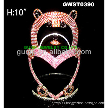 large bear tiara crown -GWST0390